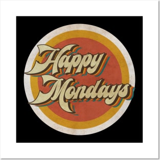 circle vintage Happy Mondays Posters and Art